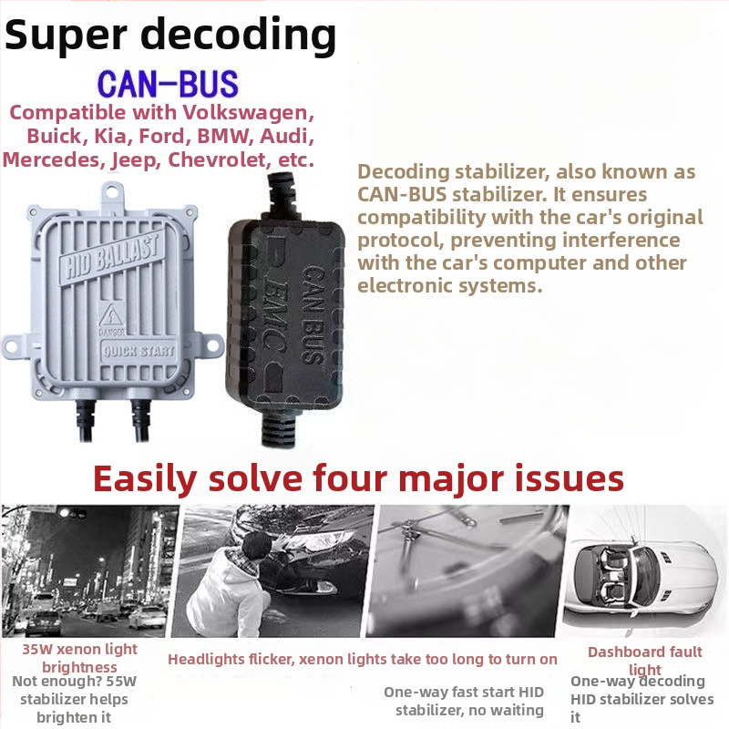 Automobilový balast Xenon K7 – HID, 55/65/75/85W, 12V, približne 3000 hodín životnosti