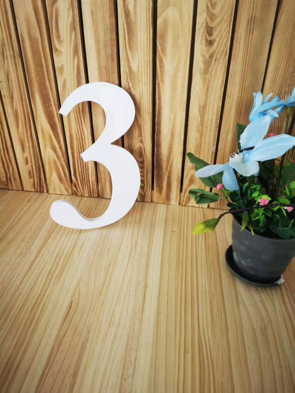 Xinyao Crafts Numere din lemn – lemn de pin, model Numbers, accesorii foto pentru decor acasă și decor de scenă