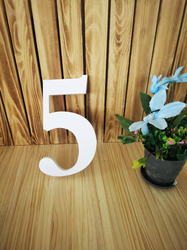 Xinyao Crafts Numere din lemn – lemn de pin, model Numbers, accesorii foto pentru decor acasă și decor de scenă