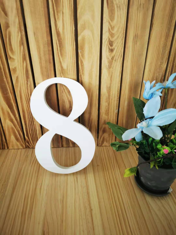 Xinyao Crafts Numere din lemn – lemn de pin, model Numbers, accesorii foto pentru decor acasă și decor de scenă