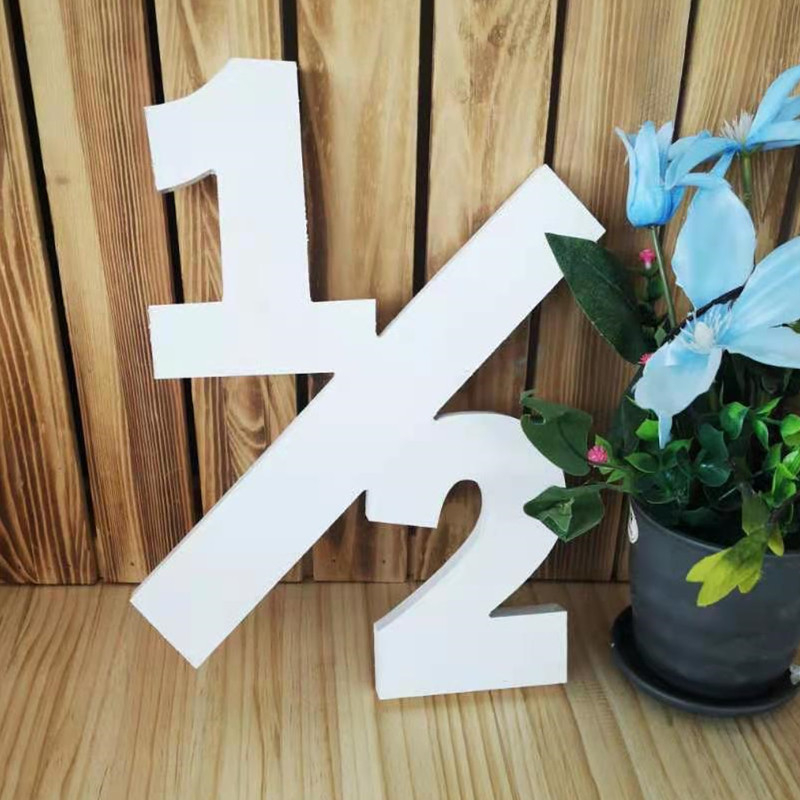 Xinyao Crafts Numere din lemn – lemn de pin, model Numbers, accesorii foto pentru decor acasă și decor de scenă