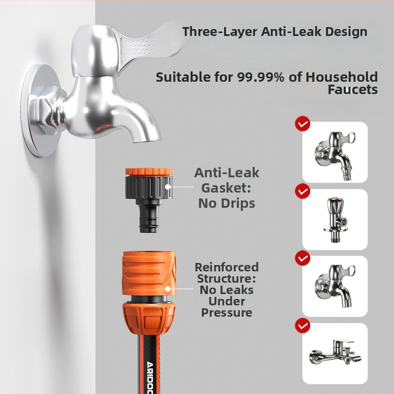 PU гъвкав воден маркуч (Модел: 4-Point Pipe; Материал: PU; Номинално налягане: 1; Работна температура: 20°C; Марка: Airuidun)