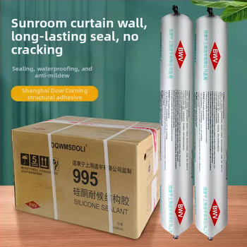 Nétralszilícium szerkezeti ragasztó időjárásálló ajtók és ablakokhoz, üveg tömítő, modell 995, osztott típus, padlólefolyó rendszer, CE és 3C tanúsítvánnyal