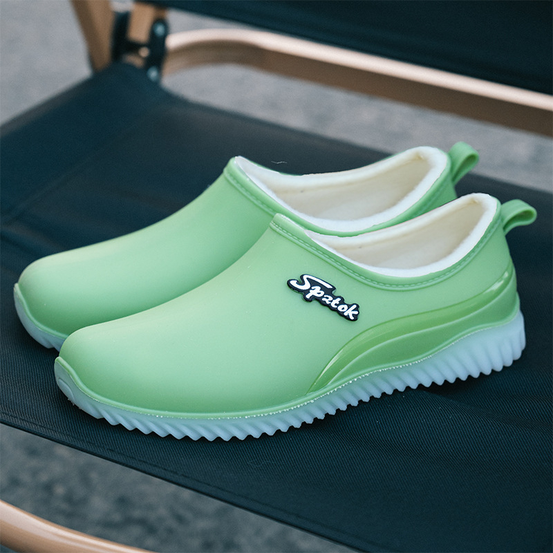 Ženske PVC kratke kišne čizme, protuklizna podloga, slip-on, za sve sezone