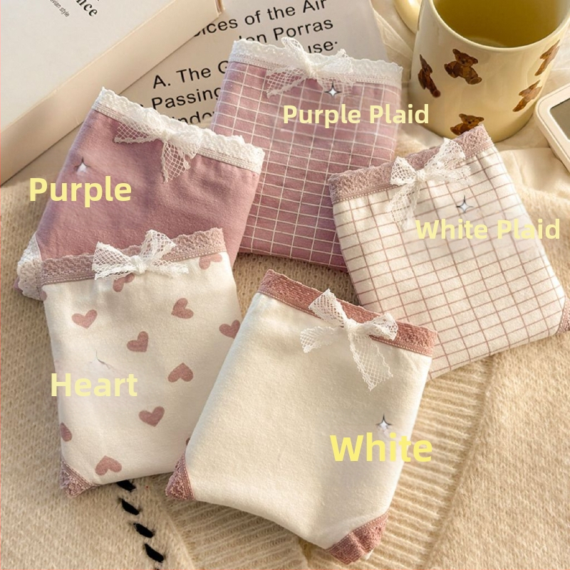 Dámske bavlnené spodné prádlo pre dievčatá | priedušné, antibakteriálne, 90–95% bavlna, bavlnená podšívka v rozkroku, kvetinový vzor, stredný pás