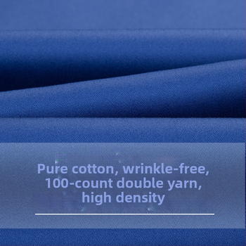 Cămașă pentru bărbați din bumbac mercerizat, mâneci lungi, fără călcare, guler pătrat, 100% bumbac