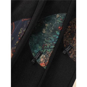 Téli poliészter fleece-béléssel ellátott nadrág, szoros szabás, hétköznapi stílus