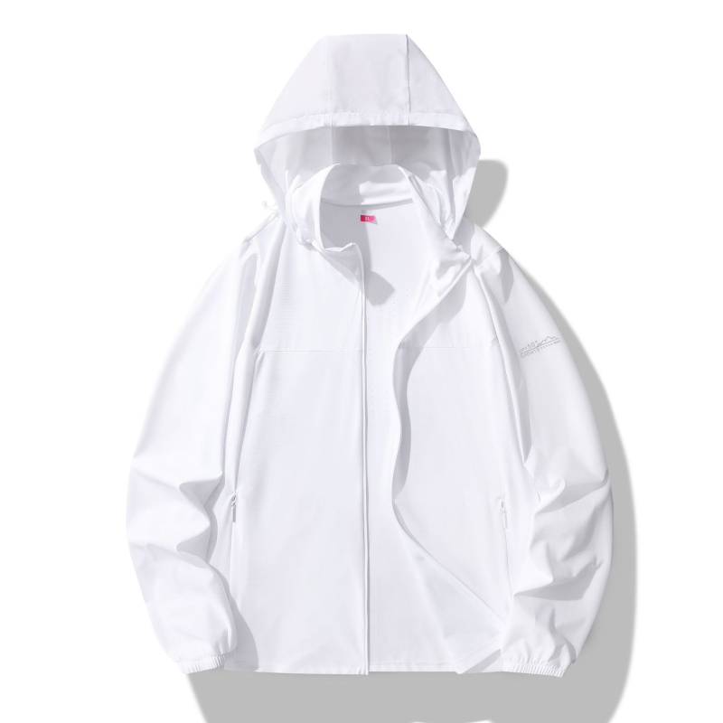 Vonkajšia vetrovka na leto - priedušný nylon, s kapucňou, UPF50+, unisex