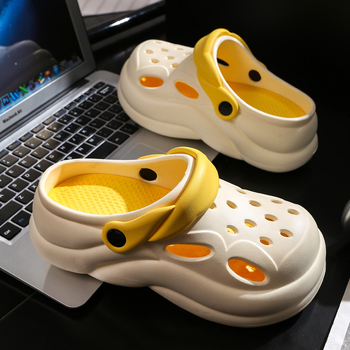 Γυναικείες Baotou παντόφλες με χοντρή σόλα – Αντιολισθητικό PVC επάνω μέρος και σόλα, ύψος 1.5–3.5 εκ., Καλοκαίρι 2025