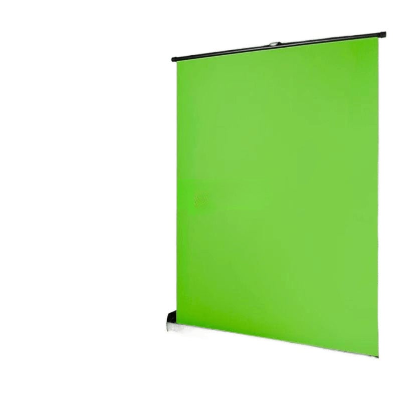 Chromakey zelené pozadie so stojanom pre živé vysielanie a fotografovanie