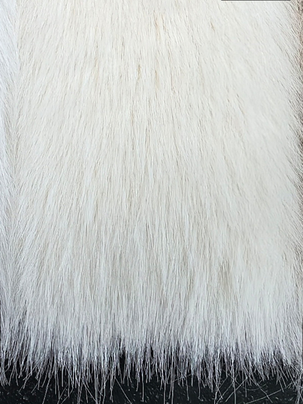 Dámsky kabát z umelého kožušiny s veľkým kožušinovým golierom, street hipster štýl, dlhé rukávy