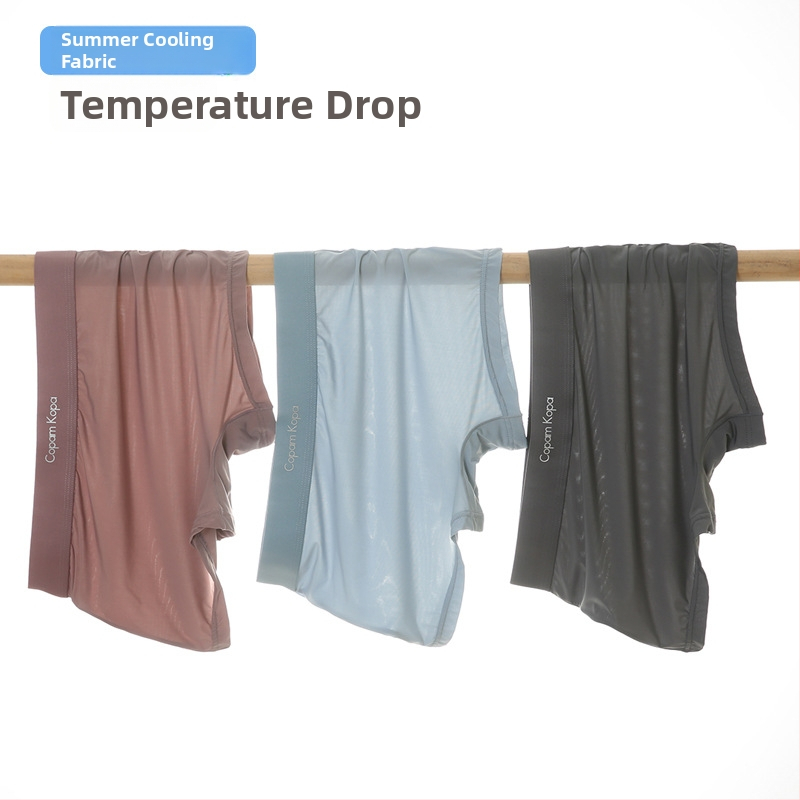 Dámske spodné nohavičky z Ice Silk, stredný pás, priedušné, 80–90% polyester, viskózna podšívka v rozkroku