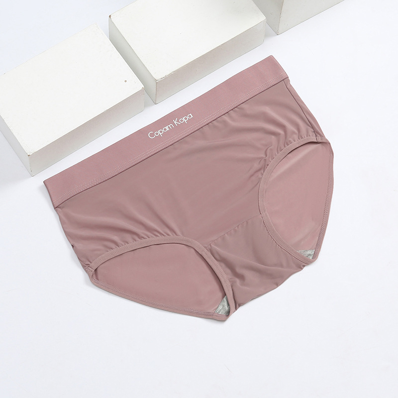 Dámske spodné nohavičky z Ice Silk, stredný pás, priedušné, 80–90% polyester, viskózna podšívka v rozkroku