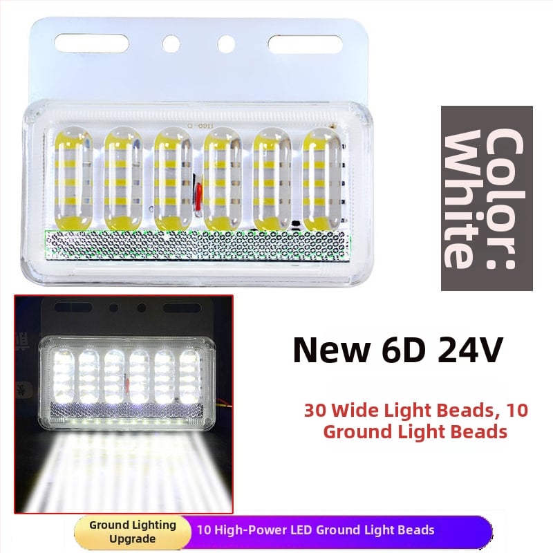 LED bočné svetlo pre nákladné auto, nepremokavé, 8W, 12/24V, 6D vylepšený model