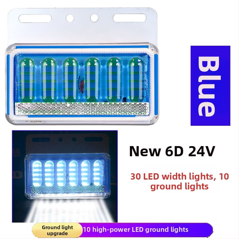 LED bočné svetlo pre nákladné auto, nepremokavé, 8W, 12/24V, 6D vylepšený model