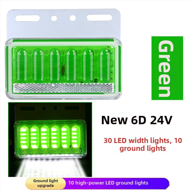 LED bočné svetlo pre nákladné auto, nepremokavé, 8W, 12/24V, 6D vylepšený model