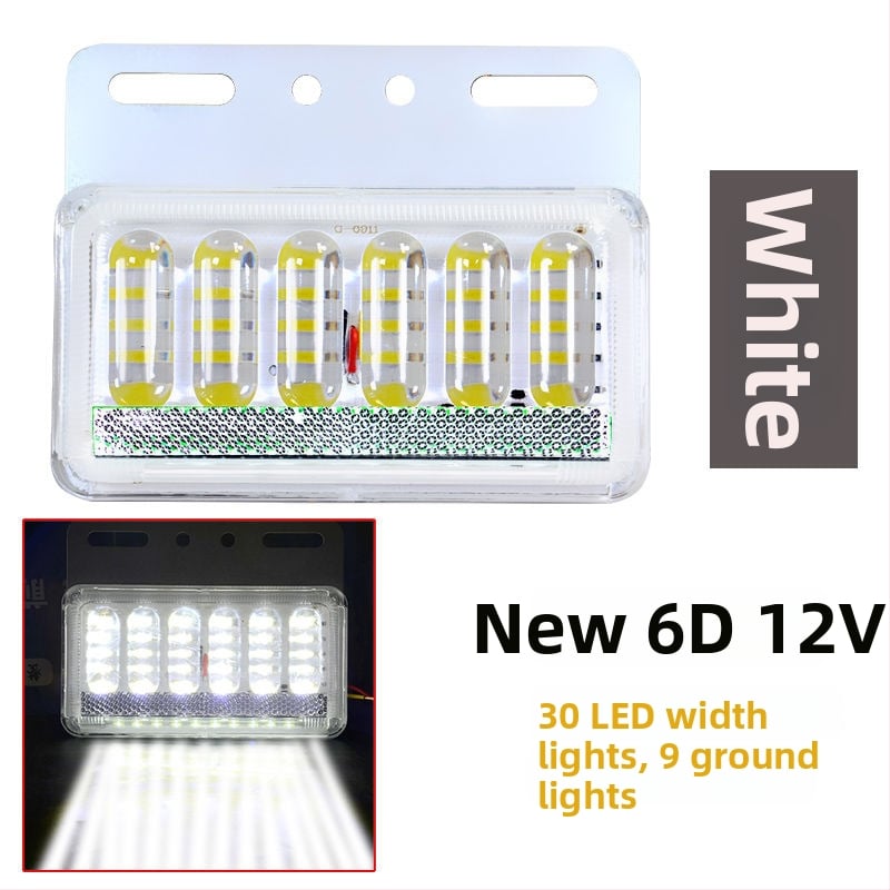 LED bočné svetlo pre nákladné auto, nepremokavé, 8W, 12/24V, 6D vylepšený model