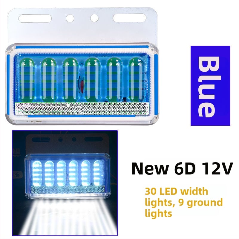 LED bočné svetlo pre nákladné auto, nepremokavé, 8W, 12/24V, 6D vylepšený model