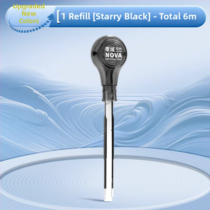 Коригираща лента под формата на химикалка, с голям капацитет, безшумен бутон, гумено тяло