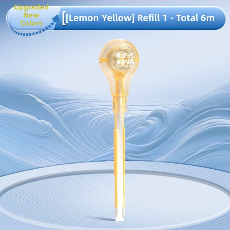 Коригираща лента под формата на химикалка, с голям капацитет, безшумен бутон, гумено тяло