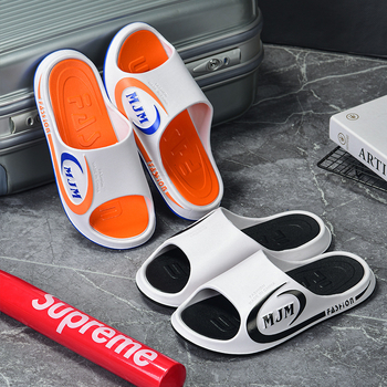 Ανδρικές παντόφλες flip-flop με παχύ επάνω μέρος από PVC και ενισχυμένη PVC σόλα, αντιολισθητικές, για εσωτερική και εξωτερική χρήση