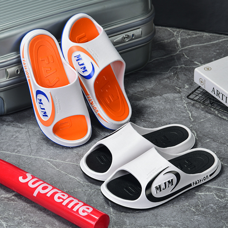 Ανδρικές παντόφλες flip-flop με παχύ επάνω μέρος από PVC και ενισχυμένη PVC σόλα, αντιολισθητικές, για εσωτερική και εξωτερική χρήση