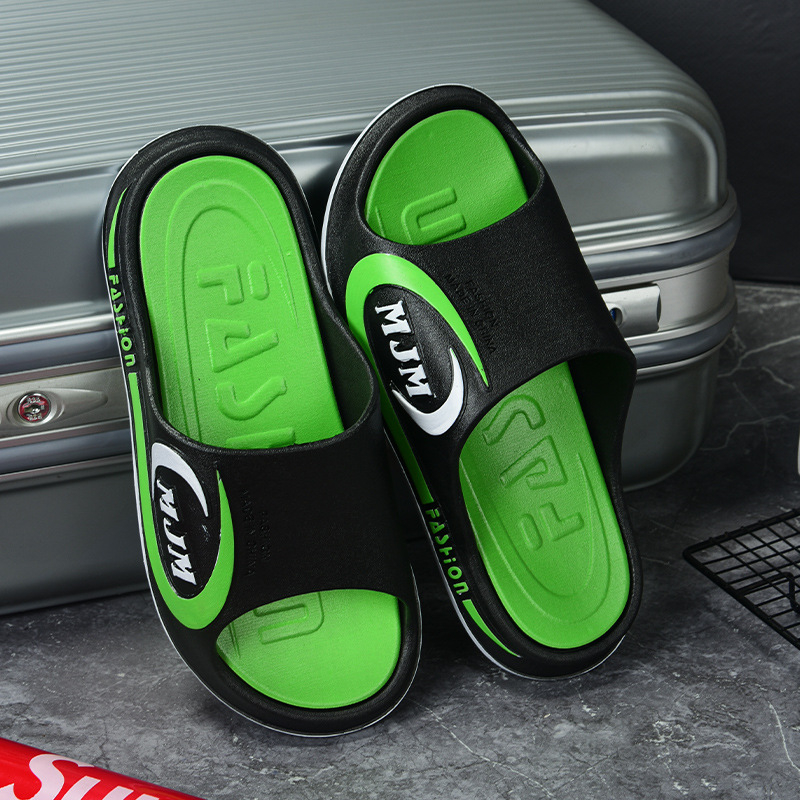 Ανδρικές παντόφλες flip-flop με παχύ επάνω μέρος από PVC και ενισχυμένη PVC σόλα, αντιολισθητικές, για εσωτερική και εξωτερική χρήση