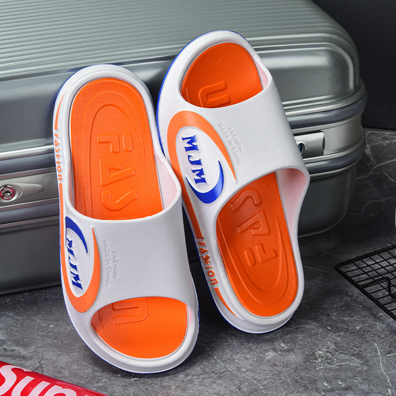 Ανδρικές παντόφλες flip-flop με παχύ επάνω μέρος από PVC και ενισχυμένη PVC σόλα, αντιολισθητικές, για εσωτερική και εξωτερική χρήση