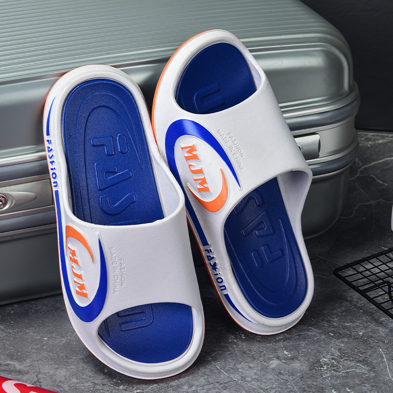 Ανδρικές παντόφλες flip-flop με παχύ επάνω μέρος από PVC και ενισχυμένη PVC σόλα, αντιολισθητικές, για εσωτερική και εξωτερική χρήση