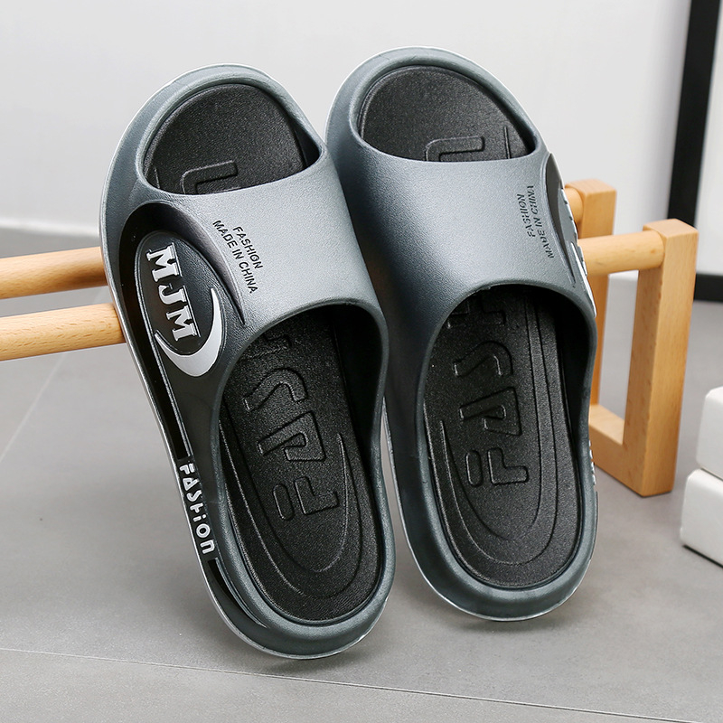 Ανδρικές παντόφλες flip-flop με παχύ επάνω μέρος από PVC και ενισχυμένη PVC σόλα, αντιολισθητικές, για εσωτερική και εξωτερική χρήση