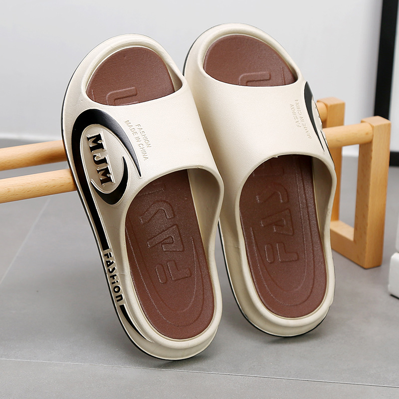 Ανδρικές παντόφλες flip-flop με παχύ επάνω μέρος από PVC και ενισχυμένη PVC σόλα, αντιολισθητικές, για εσωτερική και εξωτερική χρήση