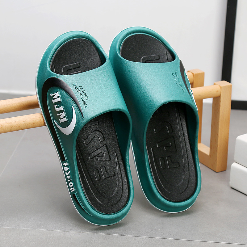 Ανδρικές παντόφλες flip-flop με παχύ επάνω μέρος από PVC και ενισχυμένη PVC σόλα, αντιολισθητικές, για εσωτερική και εξωτερική χρήση