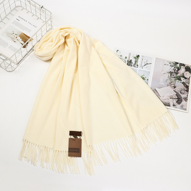 Шал от вълнена смес с туйл тъкан, зимен, запазва топлината