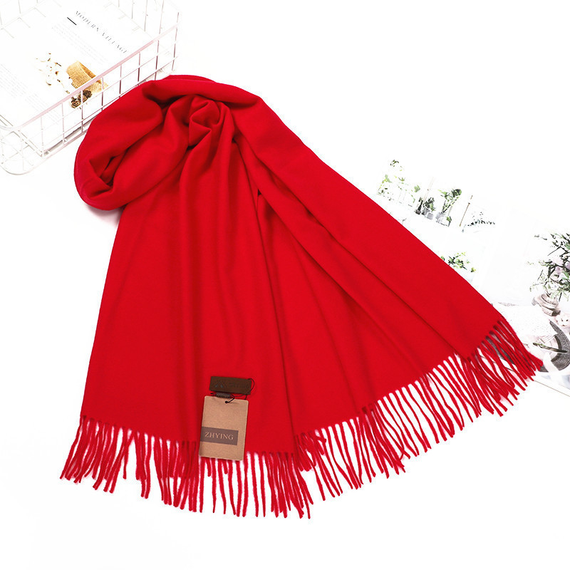 Шал от вълнена смес с туйл тъкан, зимен, запазва топлината