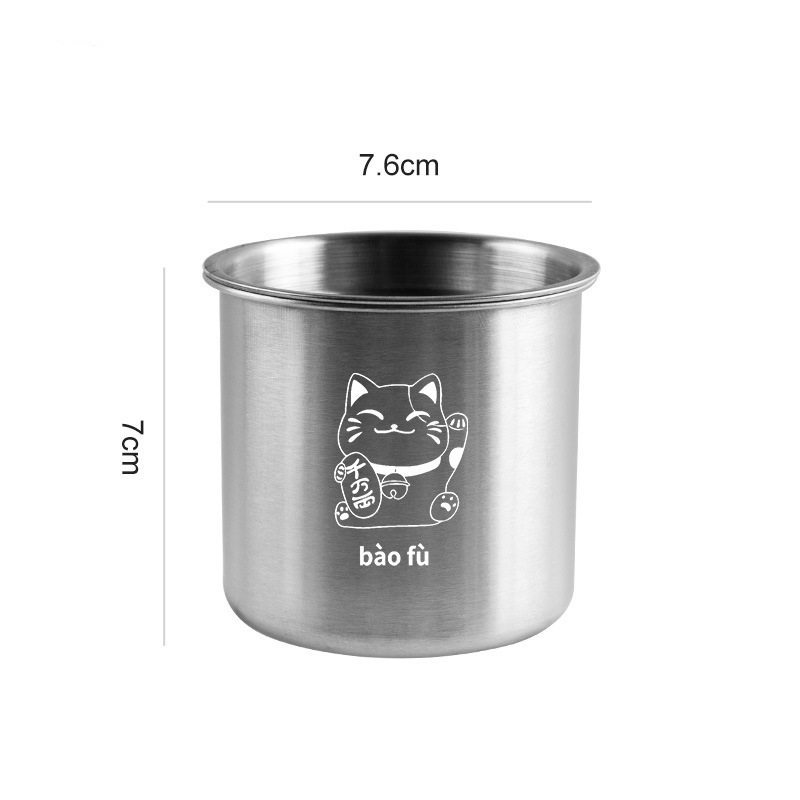 Пепелник от неръждаема стомана с воронков дизайн, устойчив на вятър, печат на лого, персонализиране