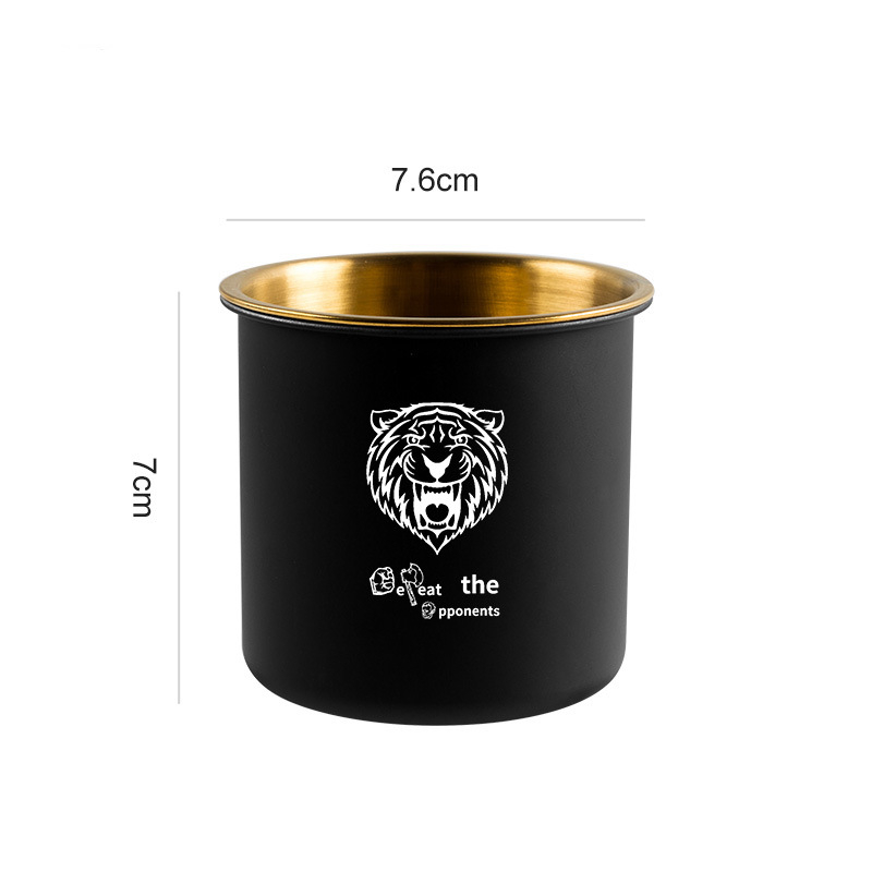 Пепелник от неръждаема стомана с воронков дизайн, устойчив на вятър, печат на лого, персонализиране