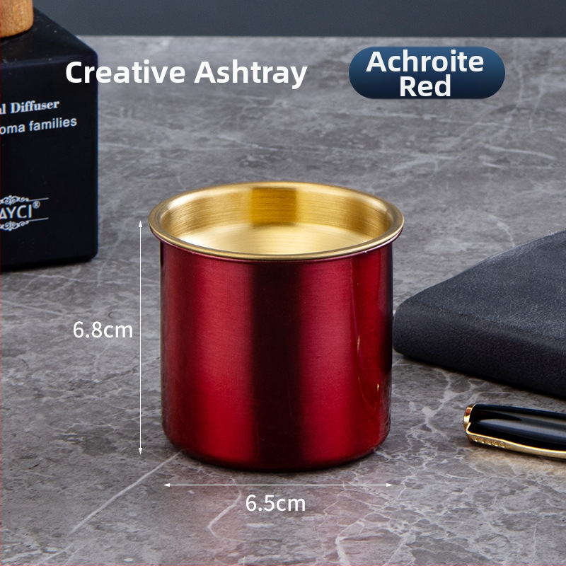 Пепелник от неръждаема стомана с воронков дизайн, устойчив на вятър, печат на лого, персонализиране