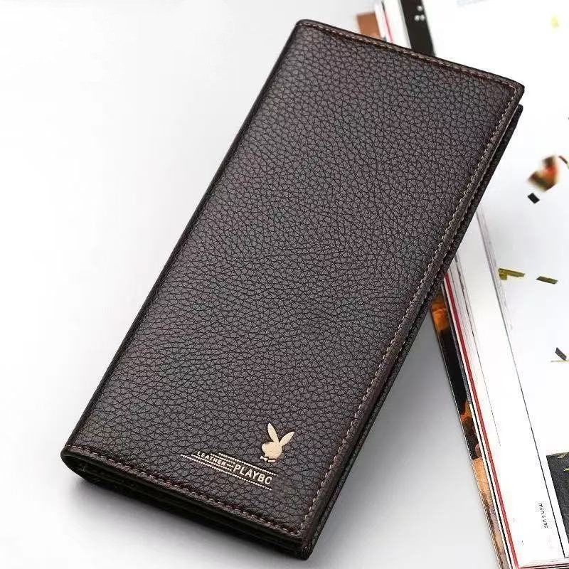 Uniszex rövid pénztárca PU bőrrel, lychee textúrával, ultrakönnyű és kopásálló