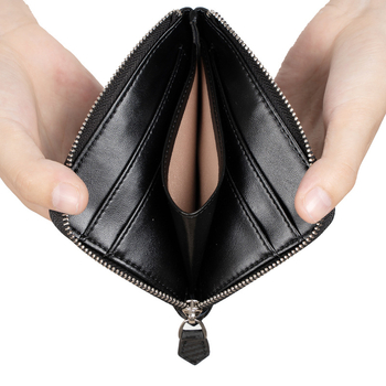 Férfi japán stílusú pénztárca valódi bőrből, RFID védelemmel, ultra vékony dizájn, több kártyatartó és nagy kapacitás