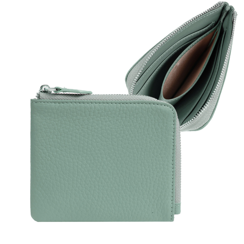 Férfi japán stílusú pénztárca valódi bőrből, RFID védelemmel, ultra vékony dizájn, több kártyatartó és nagy kapacitás