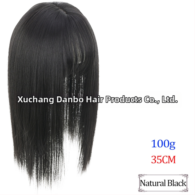 Перука за увеличаване на обема и промяна на прическата, 3D въздушни челки, модел TD02/BF02, материал: термоустойчив тел, тип челки: Qi bangs