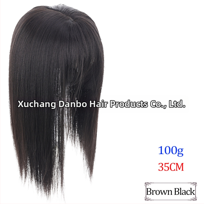 Перука за увеличаване на обема и промяна на прическата, 3D въздушни челки, модел TD02/BF02, материал: термоустойчив тел, тип челки: Qi bangs