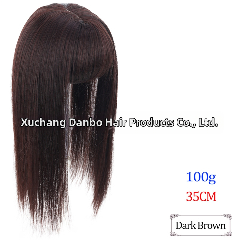 Перука за увеличаване на обема и промяна на прическата, 3D въздушни челки, модел TD02/BF02, материал: термоустойчив тел, тип челки: Qi bangs