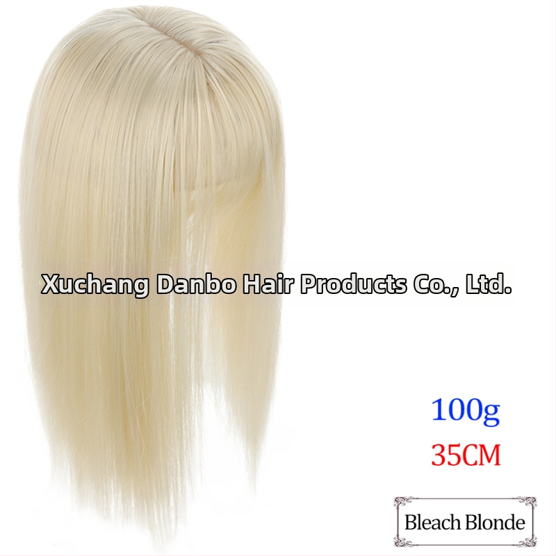 Перука за увеличаване на обема и промяна на прическата, 3D въздушни челки, модел TD02/BF02, материал: термоустойчив тел, тип челки: Qi bangs