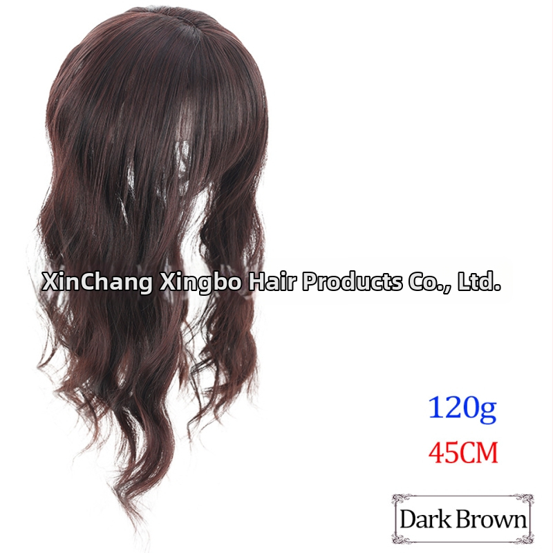 Перука за увеличаване на обема и промяна на прическата, 3D въздушни челки, модел TD02/BF02, материал: термоустойчив тел, тип челки: Qi bangs