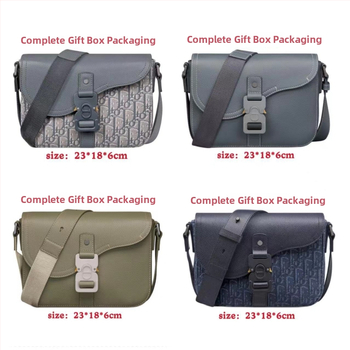 Ανδρική crossbody τσάντα τύπου σέλα — καμβάς, street fashion, Άνοιξη 2024, διαπνέουσα και ανθεκτική, καθημερινή χρήση