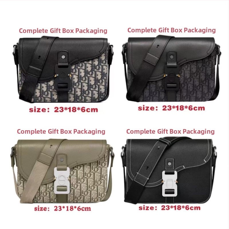 Ανδρική crossbody τσάντα τύπου σέλα — καμβάς, street fashion, Άνοιξη 2024, διαπνέουσα και ανθεκτική, καθημερινή χρήση