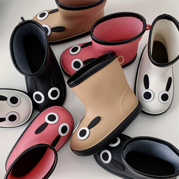 Dječje čizme za kišu, PVC gornji dio, karikatura uzorak, niski potpetica 1–3 cm, kratka visina čizma, za dob 4–12 godina