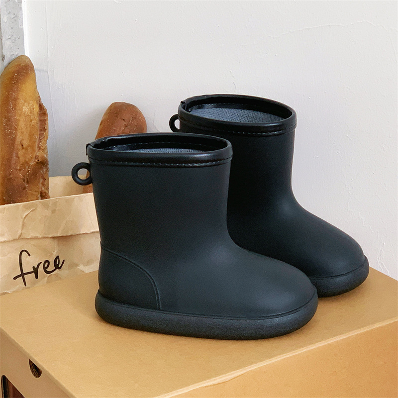 Dječje čizme za kišu, PVC gornji dio, karikatura uzorak, niski potpetica 1–3 cm, kratka visina čizma, za dob 4–12 godina