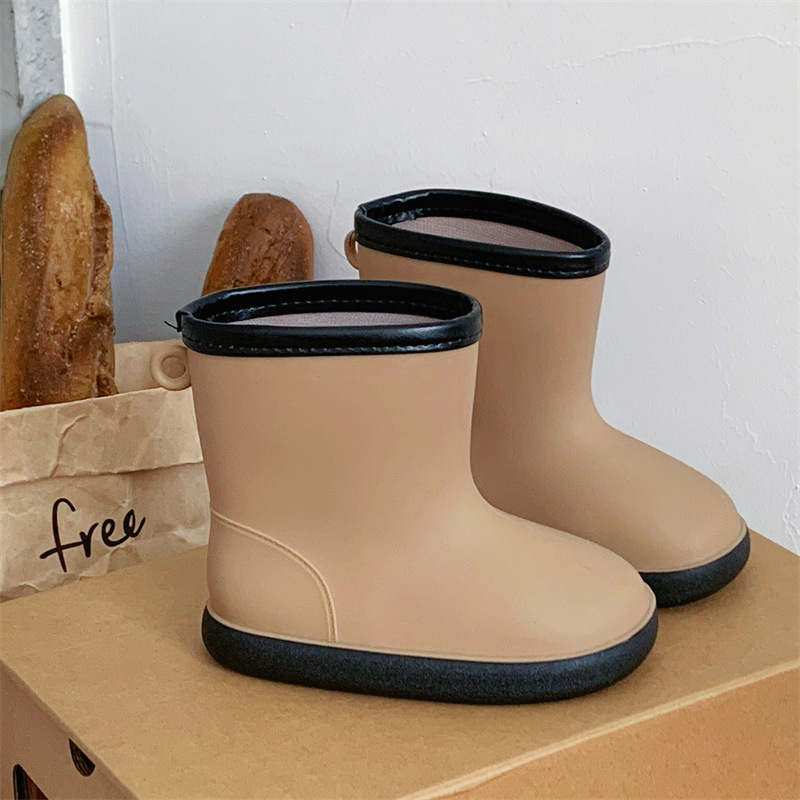 Dječje čizme za kišu, PVC gornji dio, karikatura uzorak, niski potpetica 1–3 cm, kratka visina čizma, za dob 4–12 godina